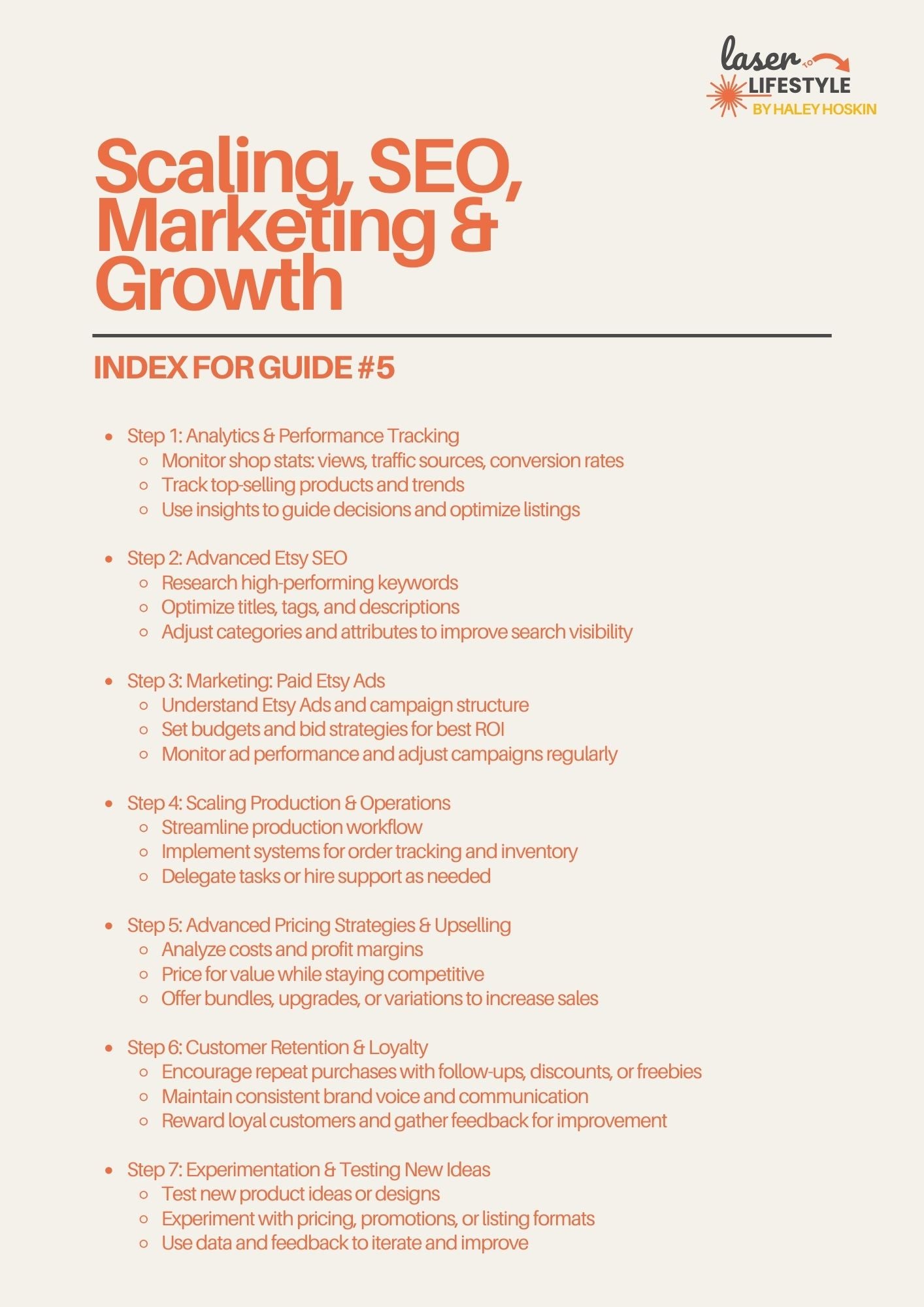 Guide #5: Scaling, SEO, Marketing & Growth