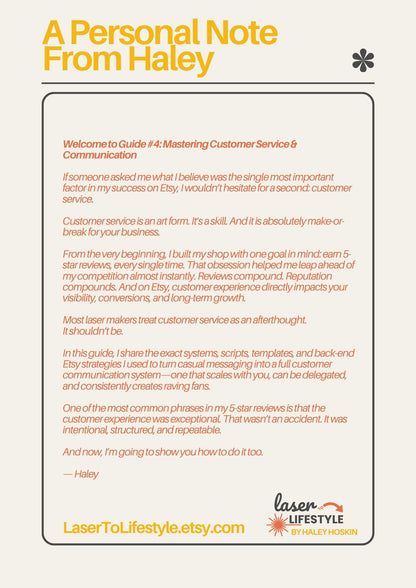 Guide #4: Mastering Customer Service & Communication on Etsy