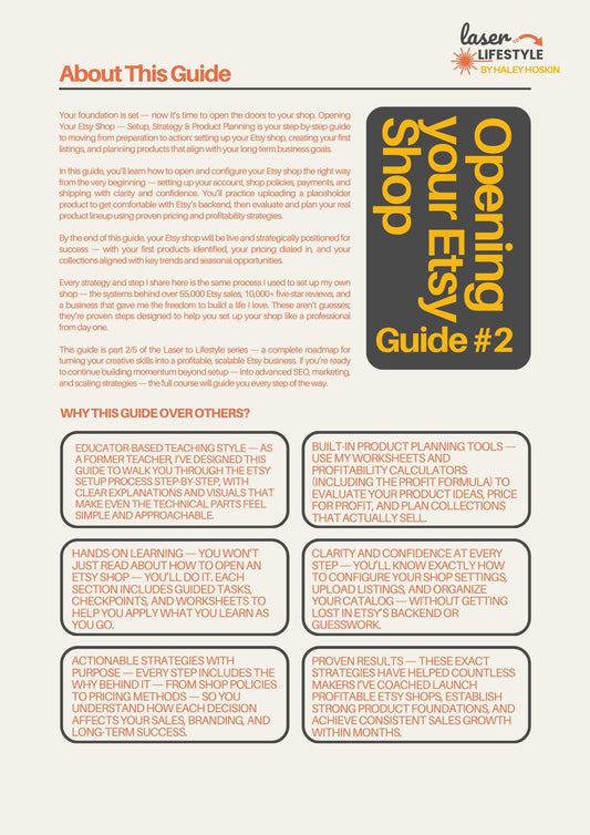 Guide #2: Opening Your Etsy Shop