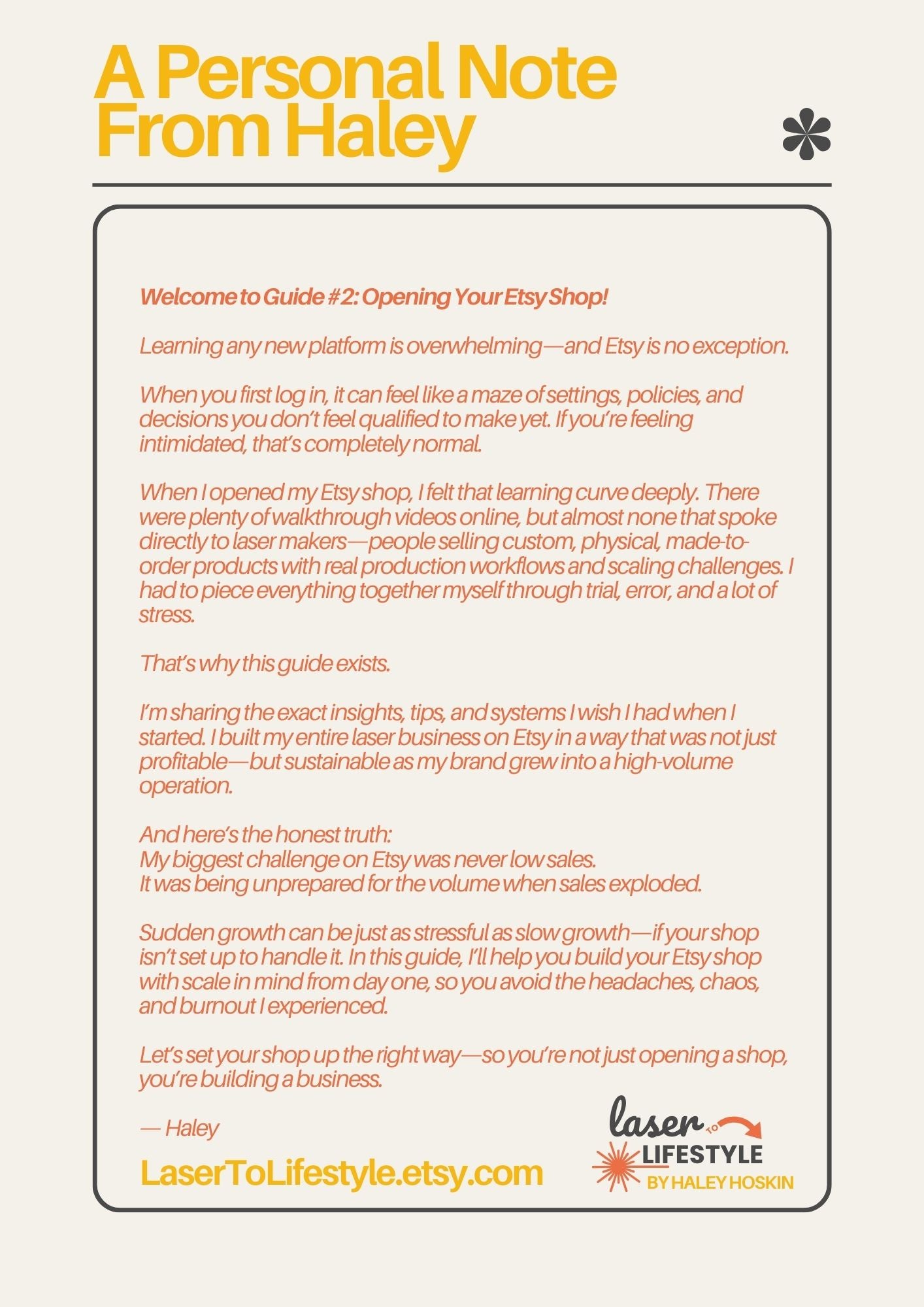 Guide #2: Opening Your Etsy Shop