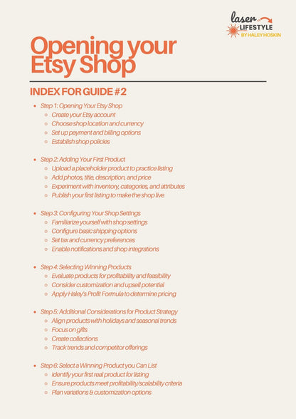 Guide #2: Opening Your Etsy Shop