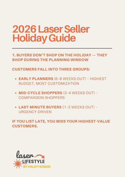 2026 Laser Seller Holiday Guide
