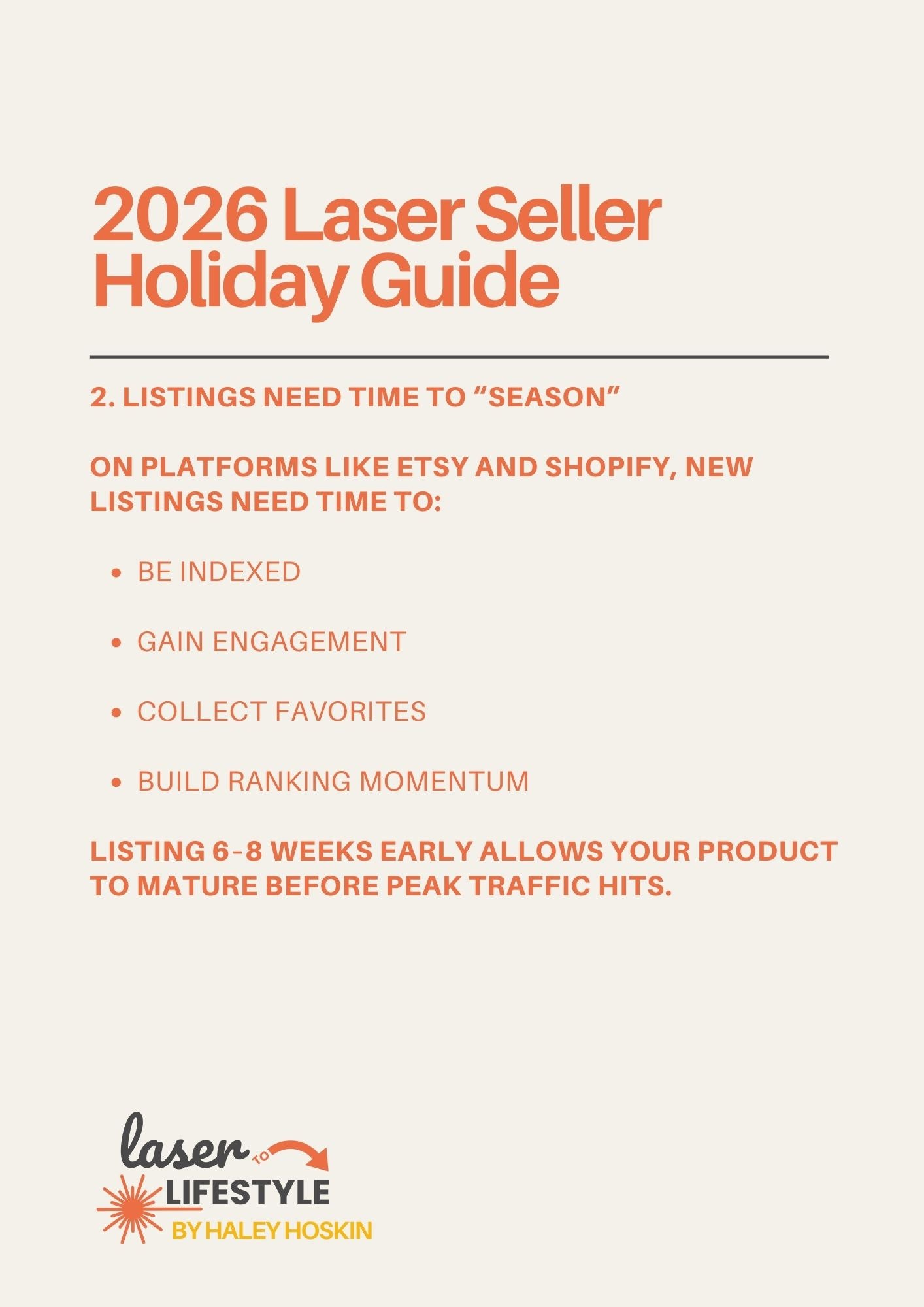 2026 Laser Seller Holiday Guide