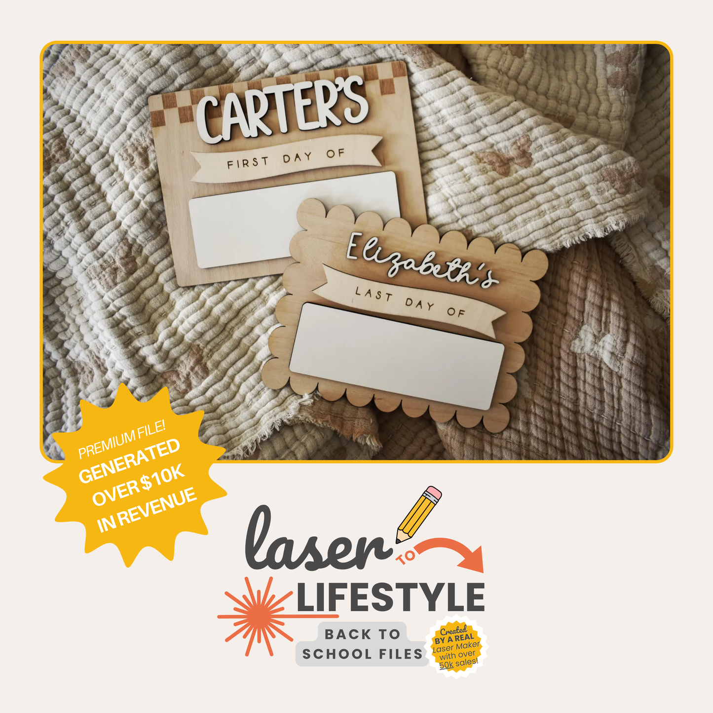 Back To School Sign Bundle | Digital Laser File