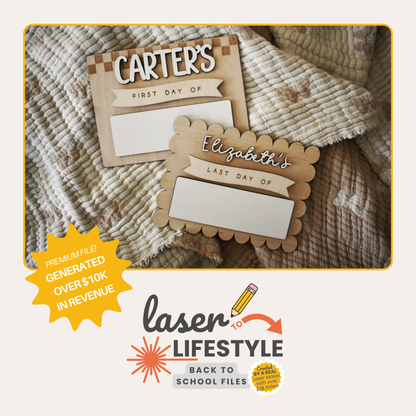 Back To School Sign Bundle | Digital Laser File