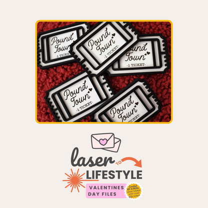 Pound Town Ticket | Digital Laser File