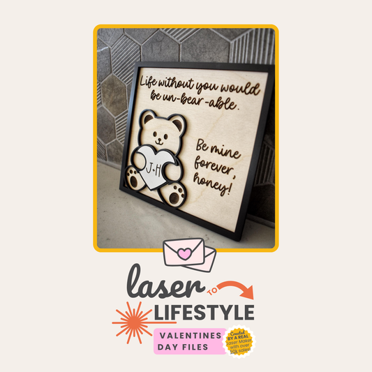Customizable Couples Be Mine Sign | Digital Laser File