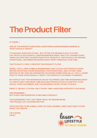 The Product Filter™