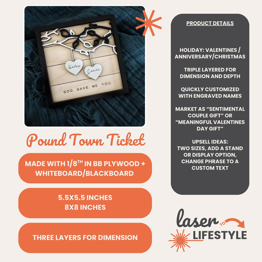 God Gave Me You Valentines Day |Digital Laser File