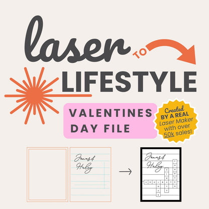 Customizable Crossword Couples Valentines Day Sign | Digital Laser File