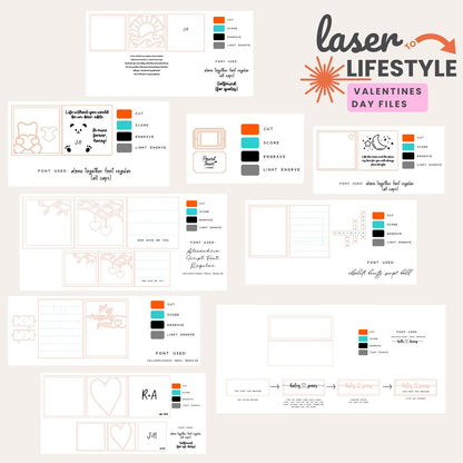 Valentine's Day Laser File Bundle | Digital Laser File