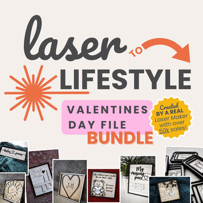 Valentine's Day Laser File Bundle | Digital Laser File