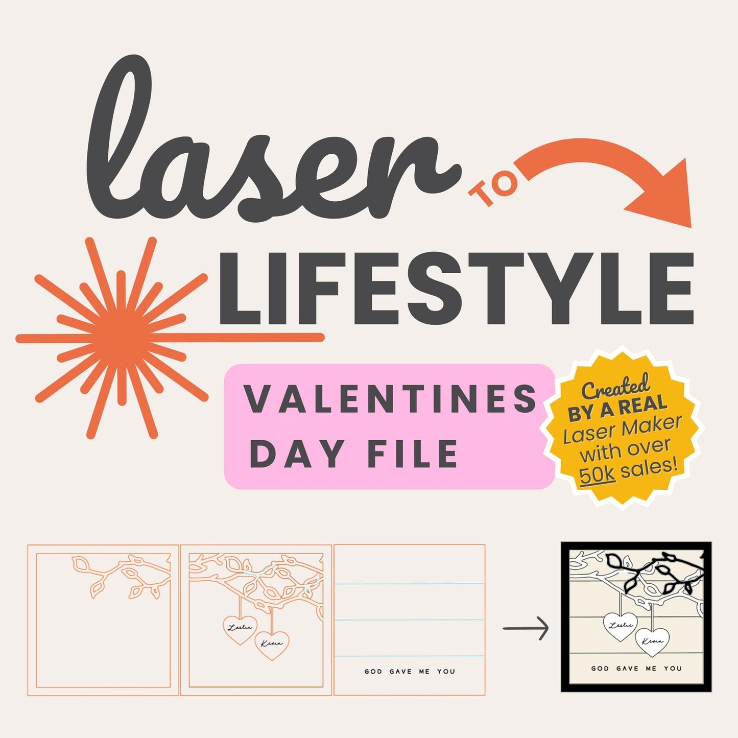 God Gave Me You Valentines Day |Digital Laser File