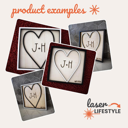 Valentine's Day Laser File Bundle | Digital Laser File