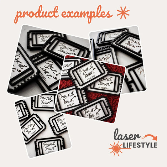 Pound Town Ticket | Digital Laser File