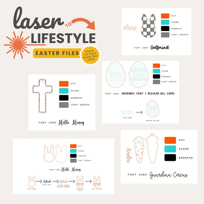 Personalized Carrot Easter Basket Tag | Digital Laser File