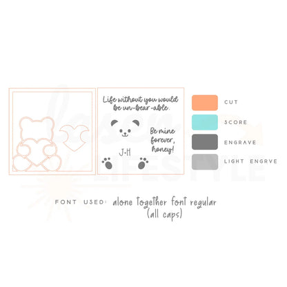 Customizable Couples Be Mine Sign | Digital Laser File
