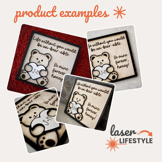 Customizable Couples Be Mine Sign | Digital Laser File