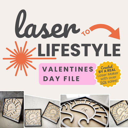 Customizable Couples Ocean Themed Sign | Digital Laser File