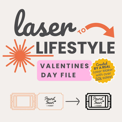 Pound Town Ticket | Digital Laser File